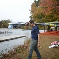 Aaron carrying the oars
